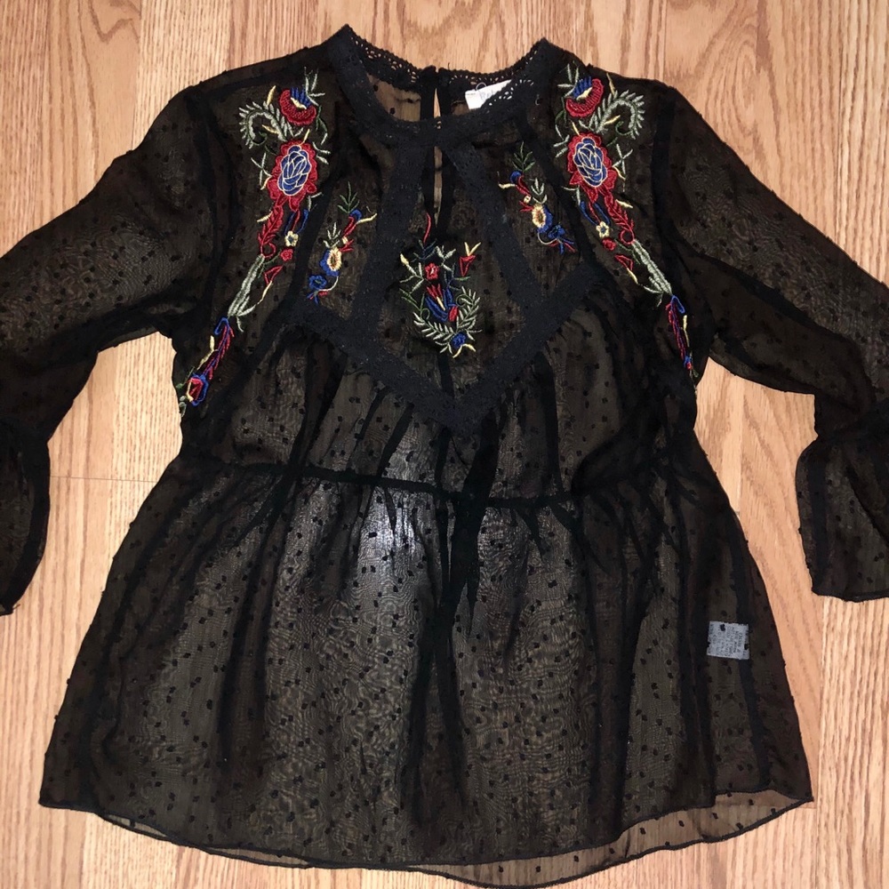 MESH BLOUSE